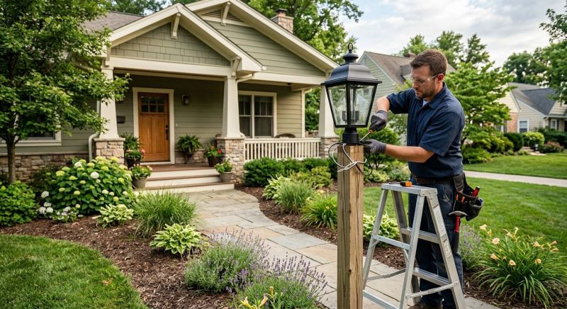 Terrace Lighting Installation in Provo, UT